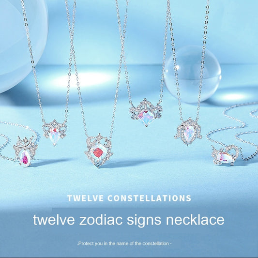 Original Twelve Constellations Necklace Women's S925 Sterling Silver