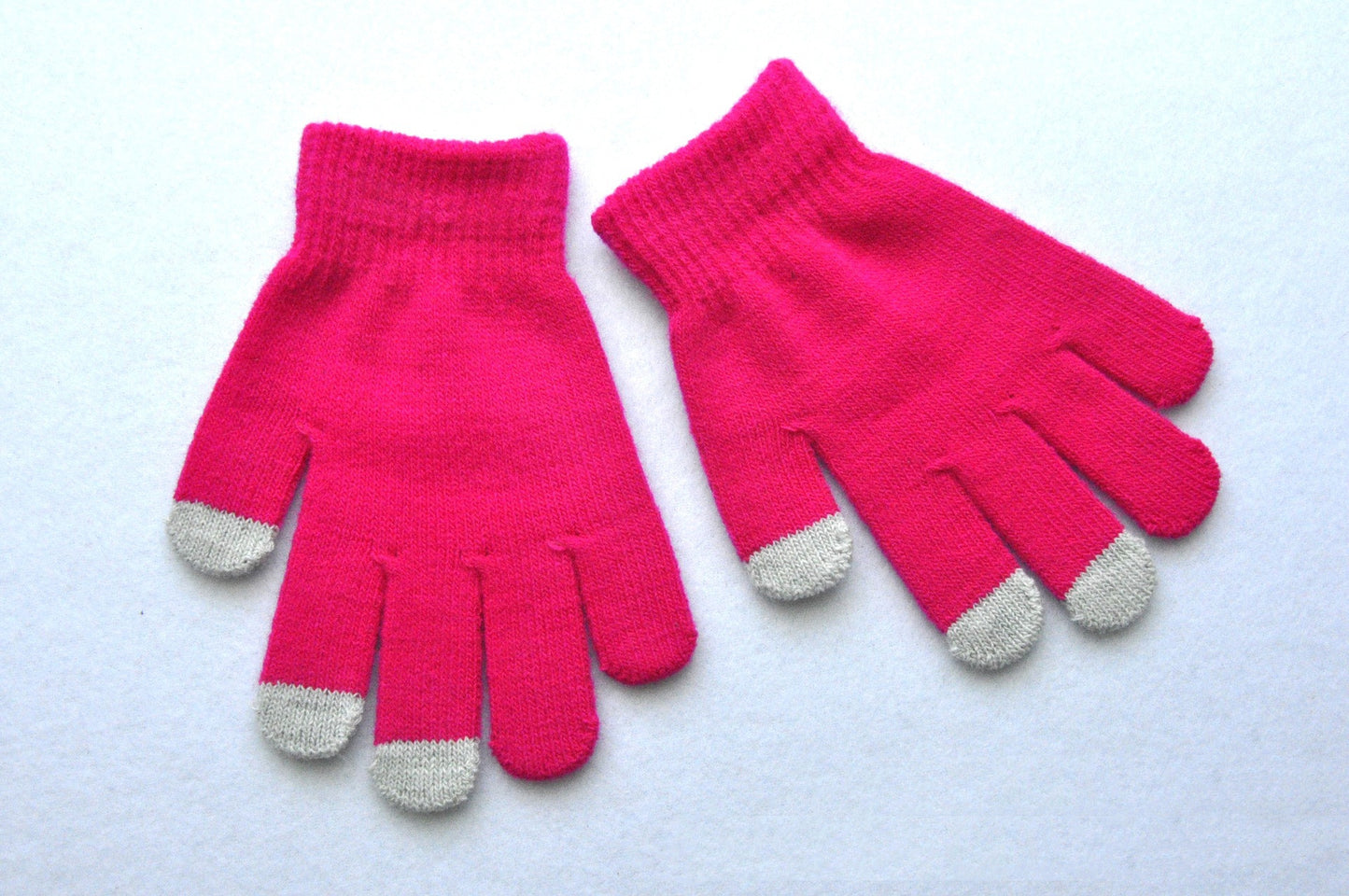 Gants tricotés froids et chauds pour écran tactile pour enfants