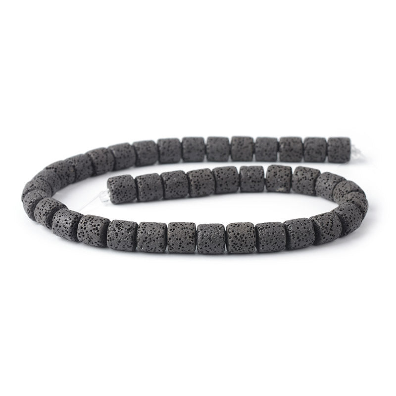 6mm Volcanic Rock Cylindrical DIY Handmade Beaded