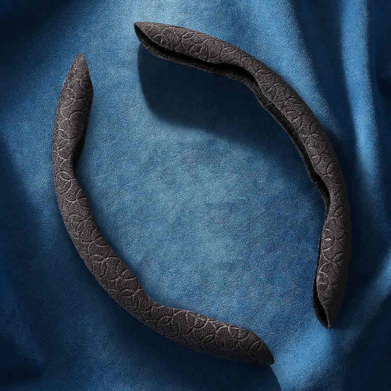 Housse de volant de voiture en daim, Ultra-fine, absorbant la sueur, antidérapante, été