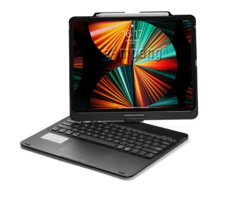 Compatible avec Apple, clavier tactile Bluetooth rotatif avec rétroéclairage