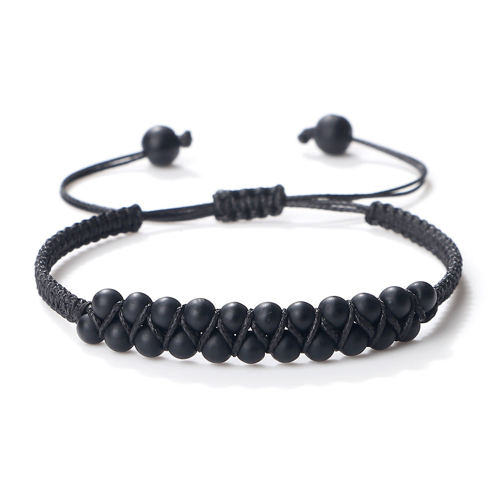 Bohemian Style Fashion Accessories Friendship Rope Bracelet Double Row Beads