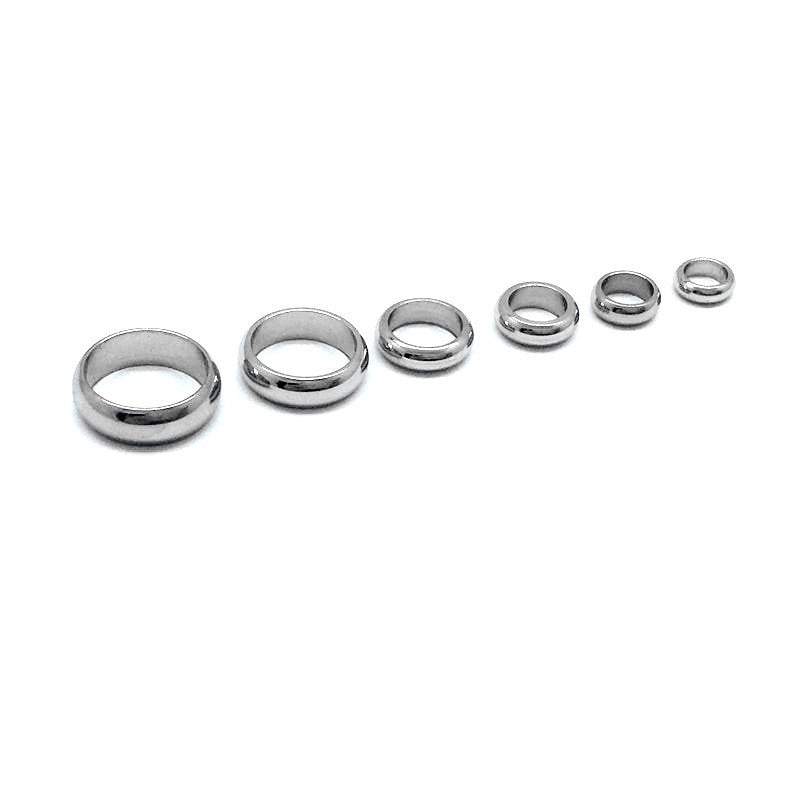 Stainless Steel Pearl Ring Spacer Beads Diy Ornament Accessories