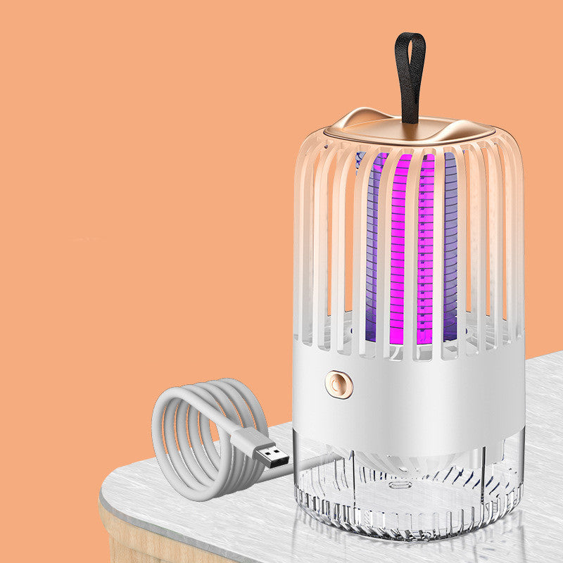 Lámpara silenciosa para matar mosquitos con succión de descarga eléctrica