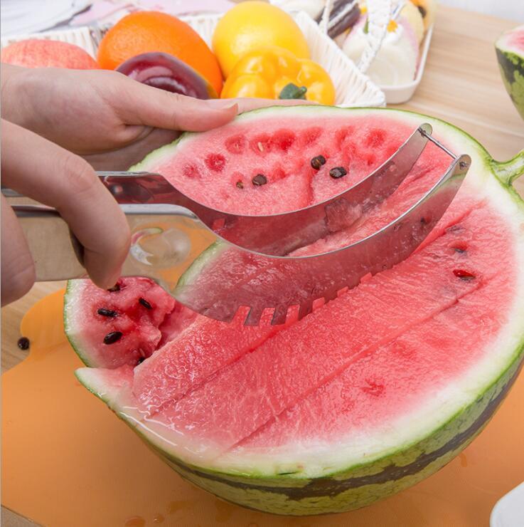 Coupe-pastèque en acier inoxydable pour pastèque Hami Melon Pitaya Pawpaw