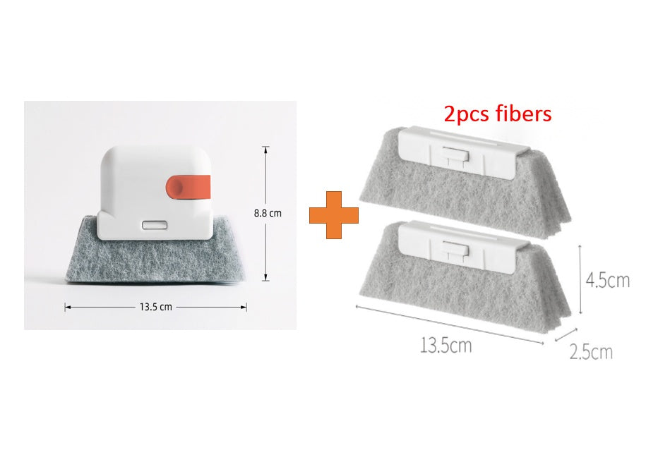 Brosse de nettoyage à rainure créative, nettoie rapidement tous les coins et les espaces, brosses de nettoyage de rails de portes et fenêtres détachables