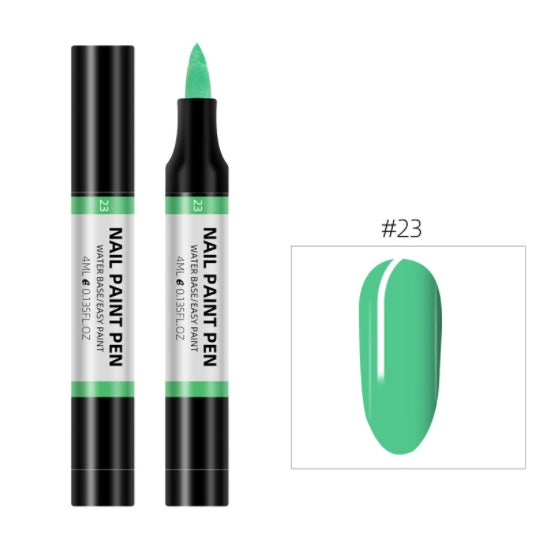 Stylo de peinture de vernis à ongles 24 couleurs, stylo de fleur de peinture 3D, stylo de fleur de dessin à base d'eau, stylo de vernis à ongles sans goût