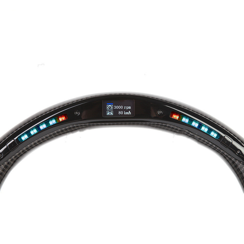 Volant de sport de voiture LED multifonctionnel intelligent en Fiber de carbone X3x5