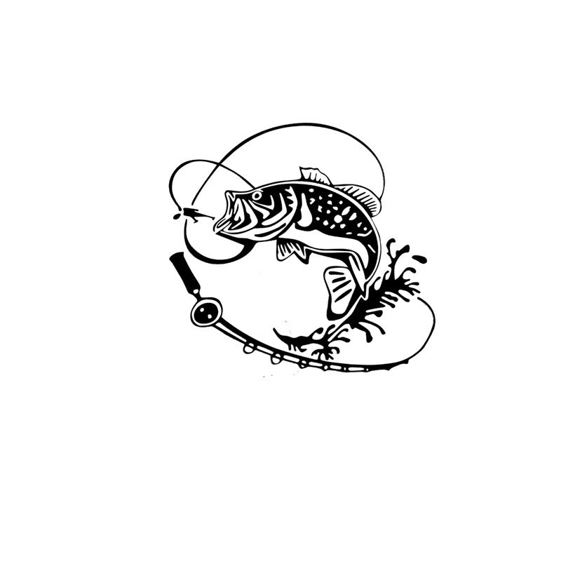 New Year Stickers Year Fish Bumper Stickers Creative Personality Car Decorative Car Sticker Bumper Stickers Window Door Decals Stickers