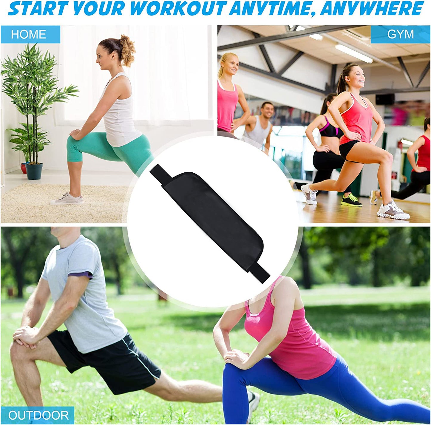 Cinturón de empuje de cadera, almohadilla de puente de glúteos, entrenamiento de glúteos con mancuernas, pesas rusas para estocadas, sentadilla inversa