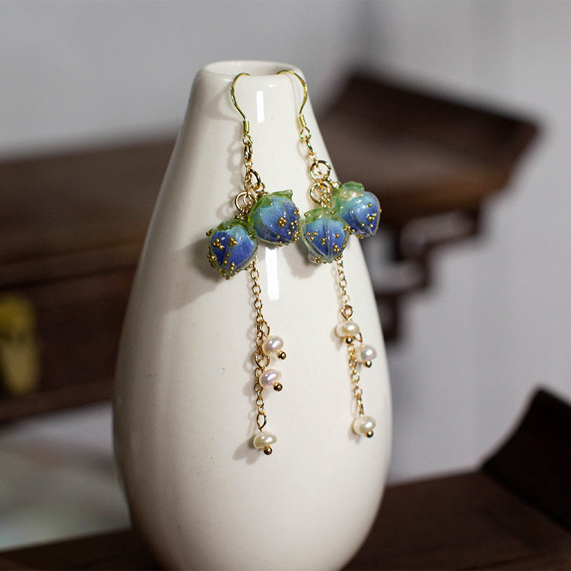 Pendientes Hanfu de estilo antiguo de viento ligero