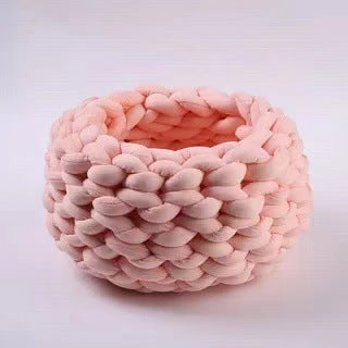 Coussin de maison pour chat, doux et Long, en peluche, tapis chaud pour animaux de compagnie, chenil mignon, panier de couchage, lit rond, moelleux, confortable au toucher, produits pour animaux de compagnie