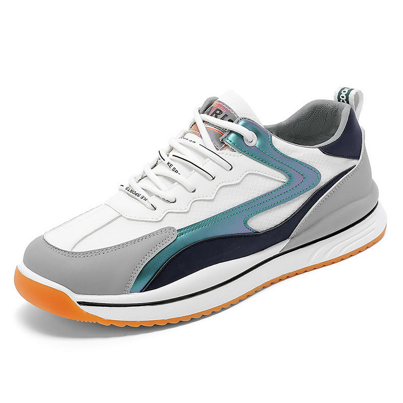 Zapatos casuales deportivos cómodos y transpirables con cordones para hombre