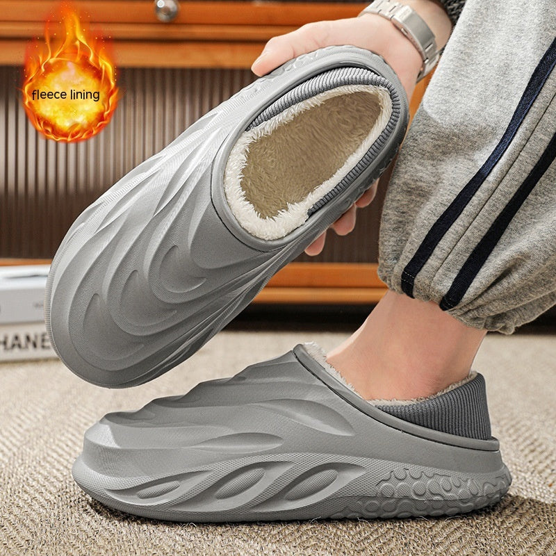 Pantoufles en coton pour hommes hiver