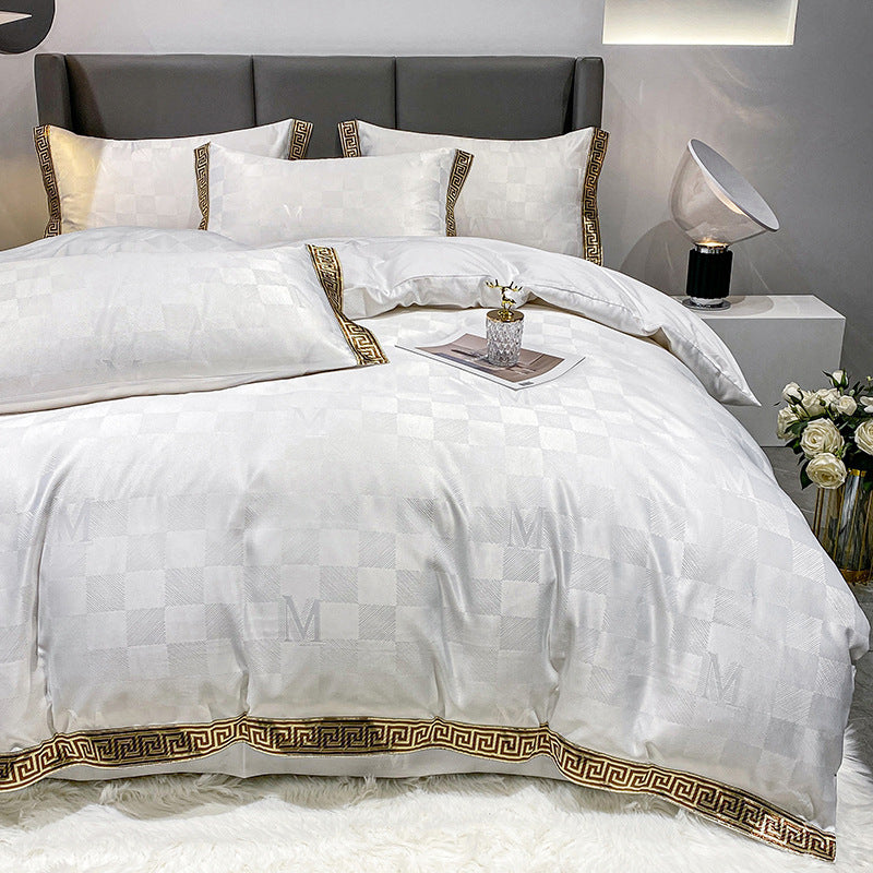 Draps en coton et soie, drap-housse, housse de couette