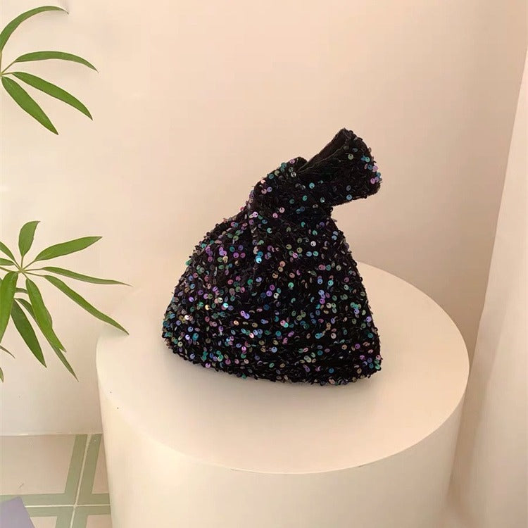 Sac de poignet à paillettes exquis et polyvalent coréen Ins