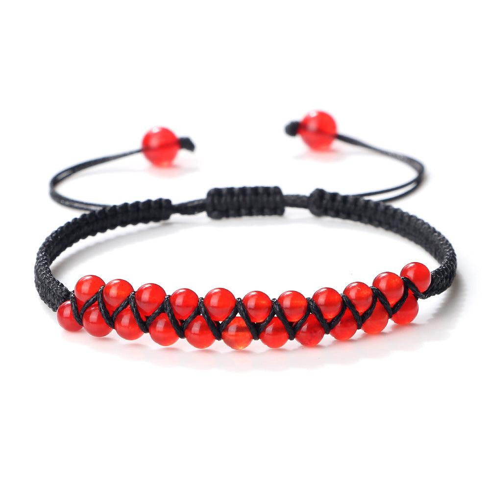 Bohemian Style Fashion Accessories Friendship Rope Bracelet Double Row Beads