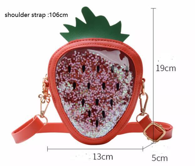 Sac de gelée à une épaule ananas fraise pour enfants d'été
