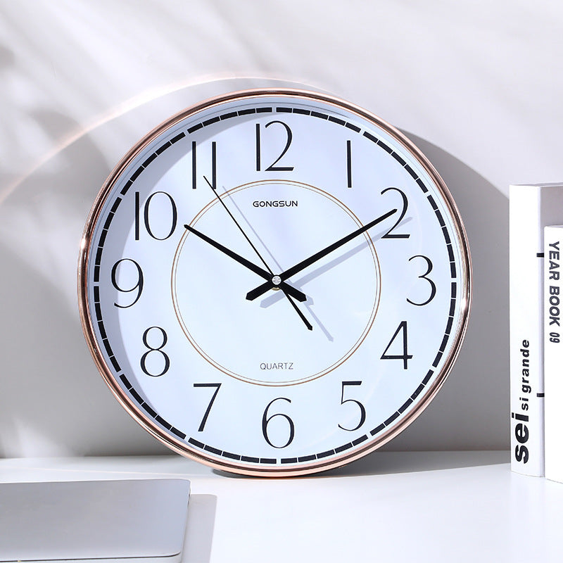 Horloge murale bureau Simple atmosphère nordique maison mode créative chambre horloge ronde