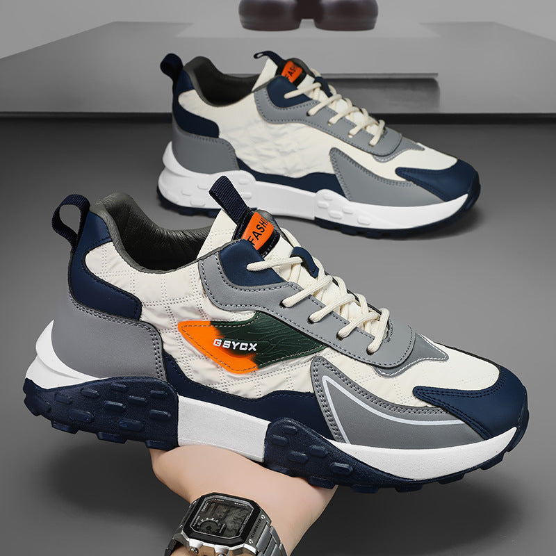 Zapatos deportivos casuales con plataforma Daddy para hombre otoño