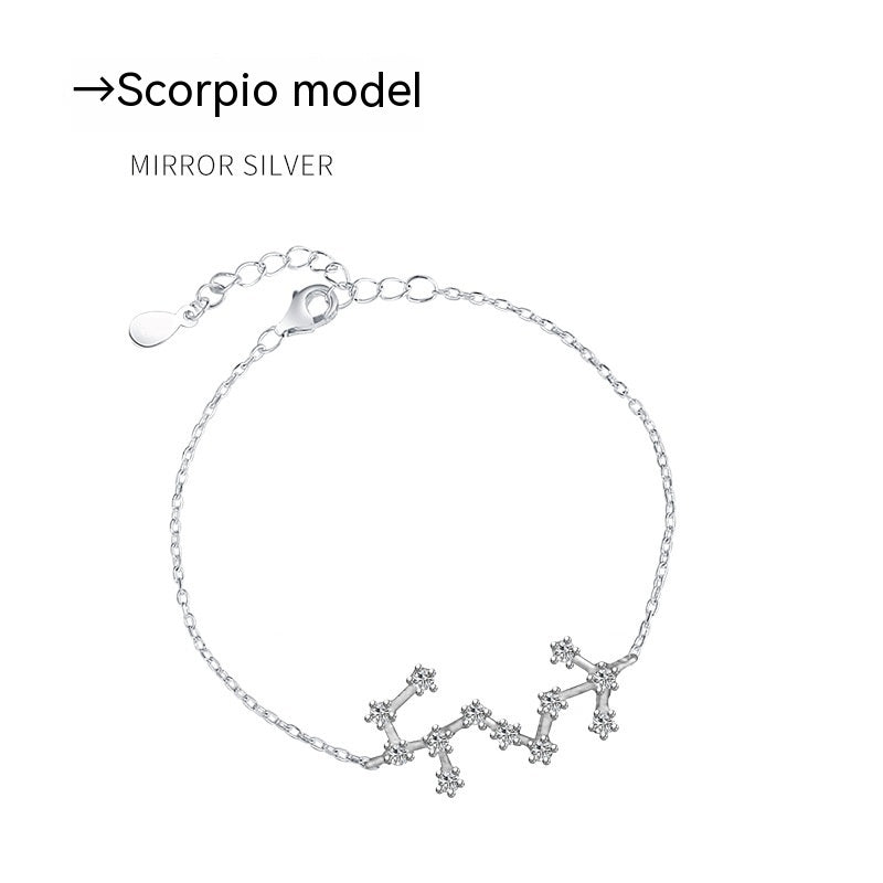 Bracelet pierre de lune Lucky Twelve Constellation pour femme