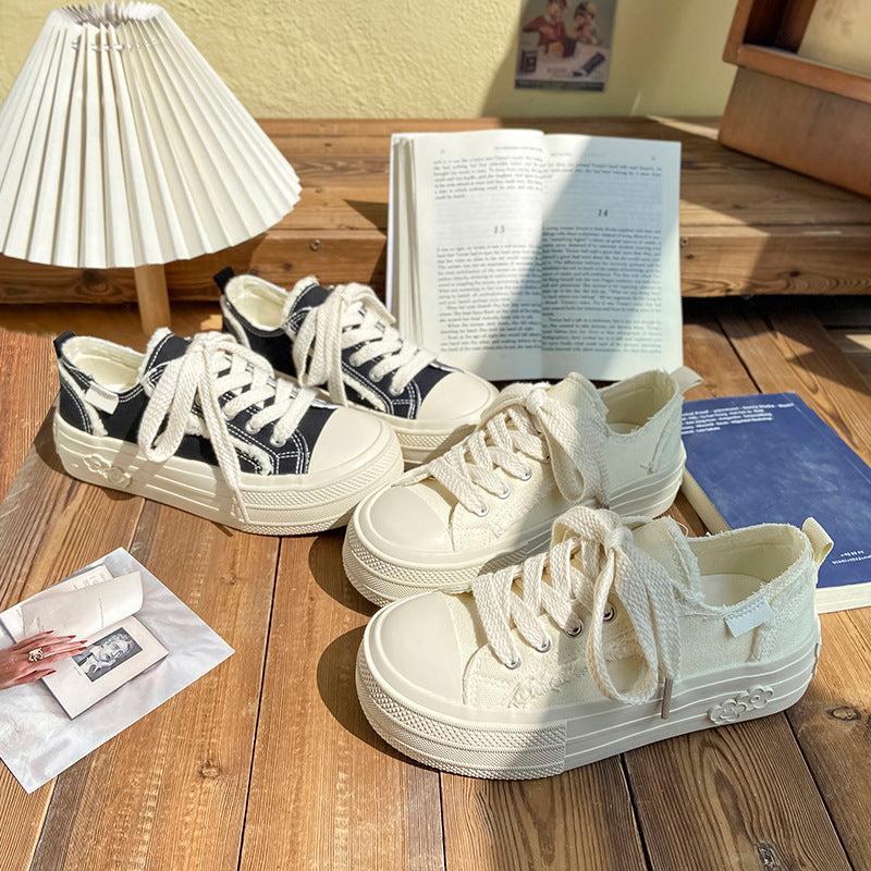 Chaussures respirantes décontractées polyvalentes à fond épais d'été
