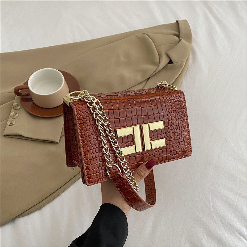 Snakeskin Chain Women's Bag Candy Color
