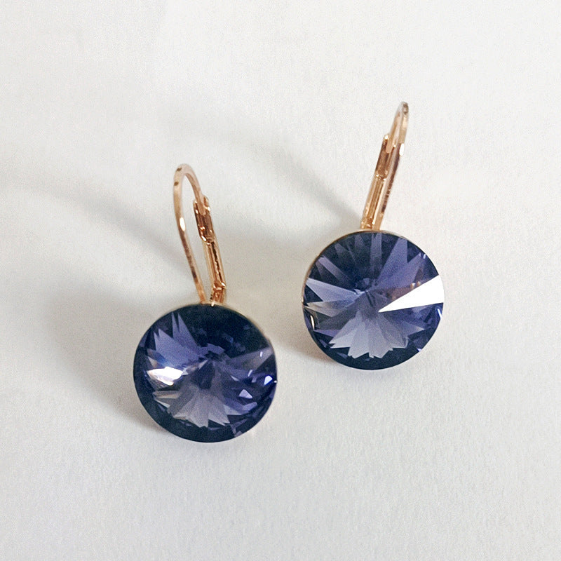 Boucles d'oreilles en cristal multicolore de haute qualité pour femmes