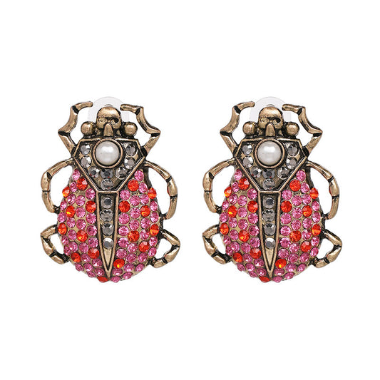 Women's Color Beetle Earrings Jewelry
