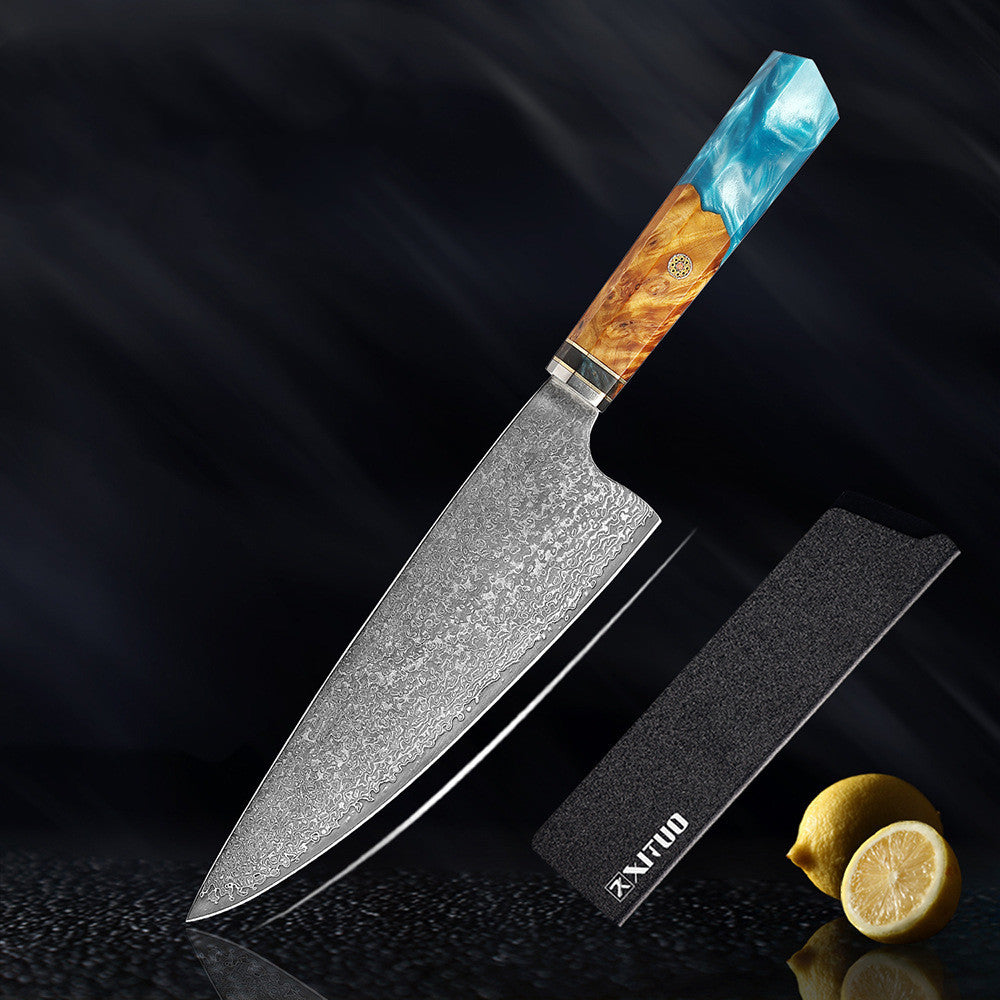 Ensemble de cuisine couteau couteau de cuisine en acier damas couteau de cuisine couteau de Chef couteau Santoku couteau japonais outil de cuisine
