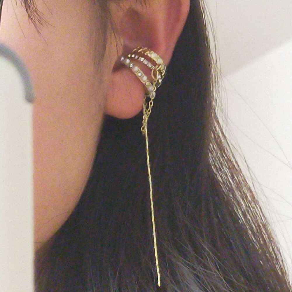 Ensemble créatif simple de cinq clips d'oreille non percés