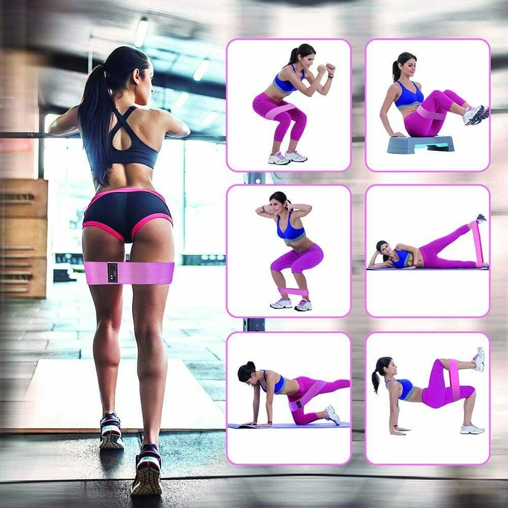 Bandes de résistance d'entraînement, ensemble de boucles, Fitness, Yoga, jambes et fesses, bande d'exercice