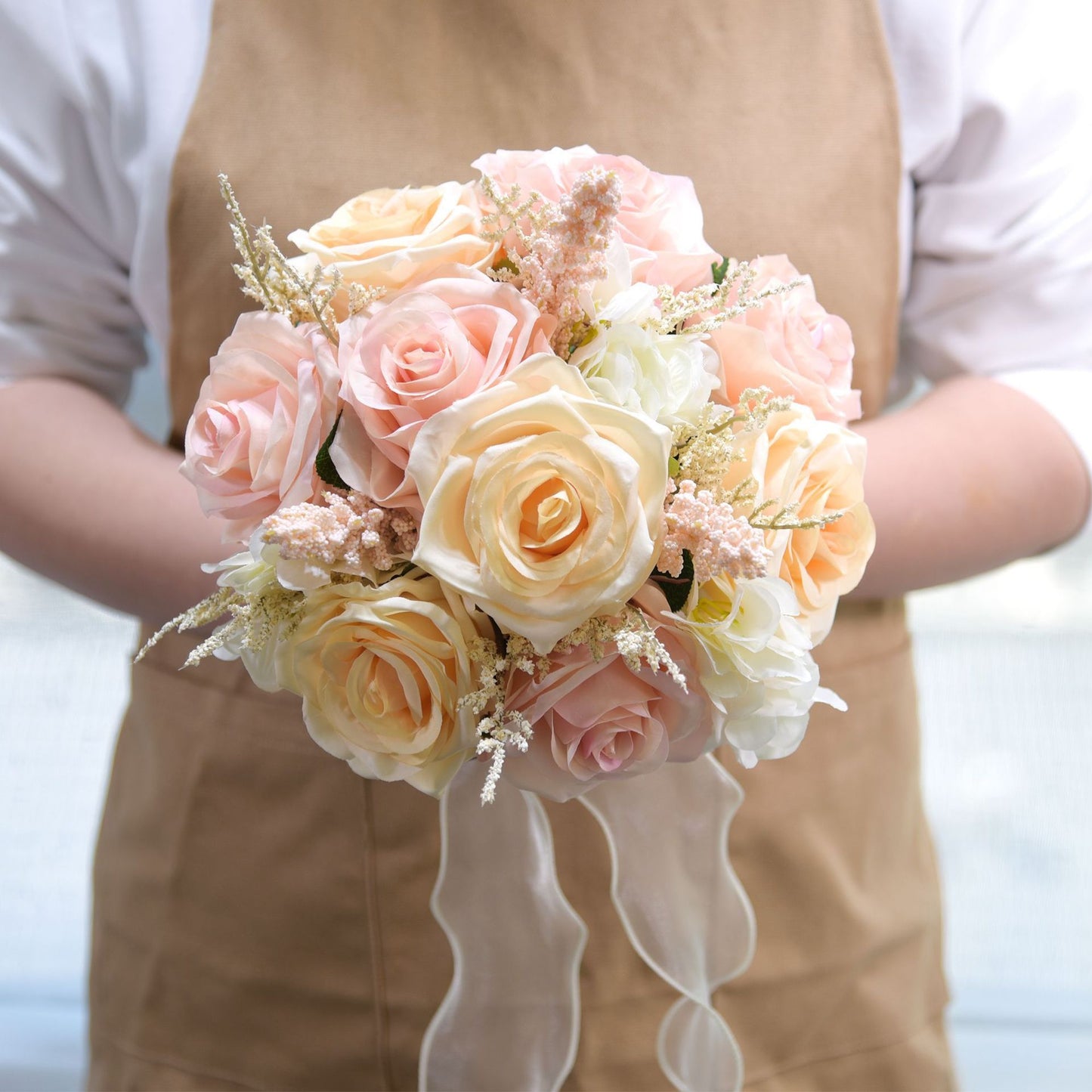 Simulation de Bouquet à main en plein air, accessoires de photographie, fournitures de mariage pour mariée