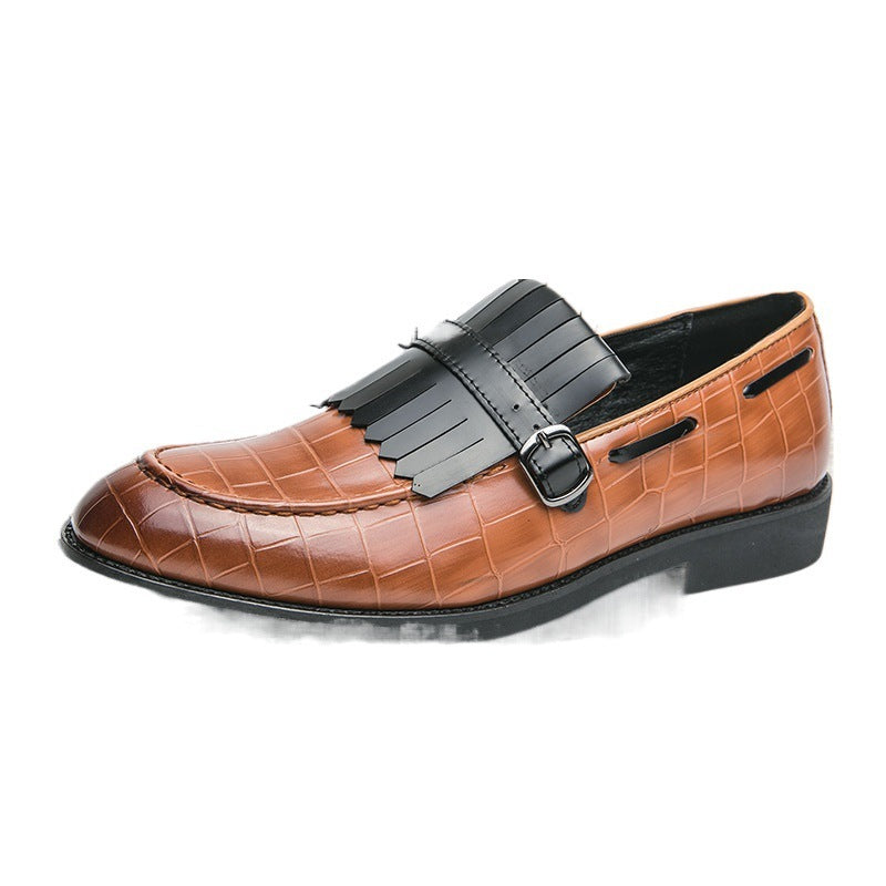 Zapatos casuales de cuero de estilo británico para hombres