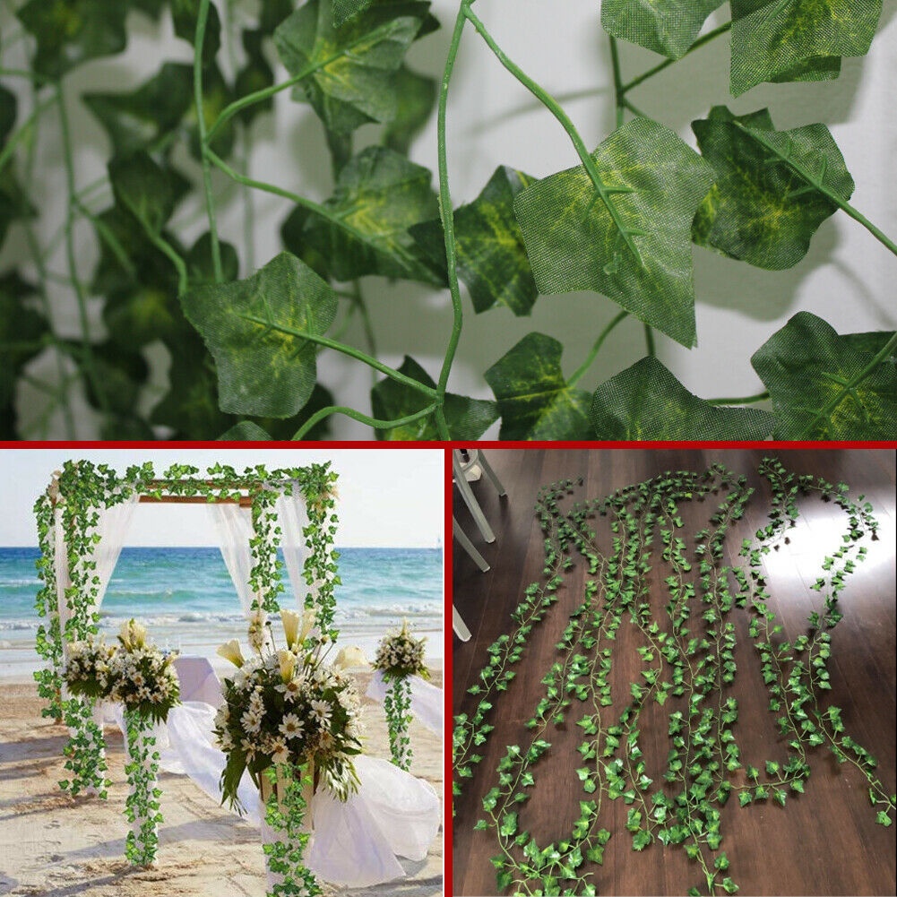 Feuilles de lierre artificielles, fausses guirlandes suspendues, plantes de vigne, décoration florale pour la maison