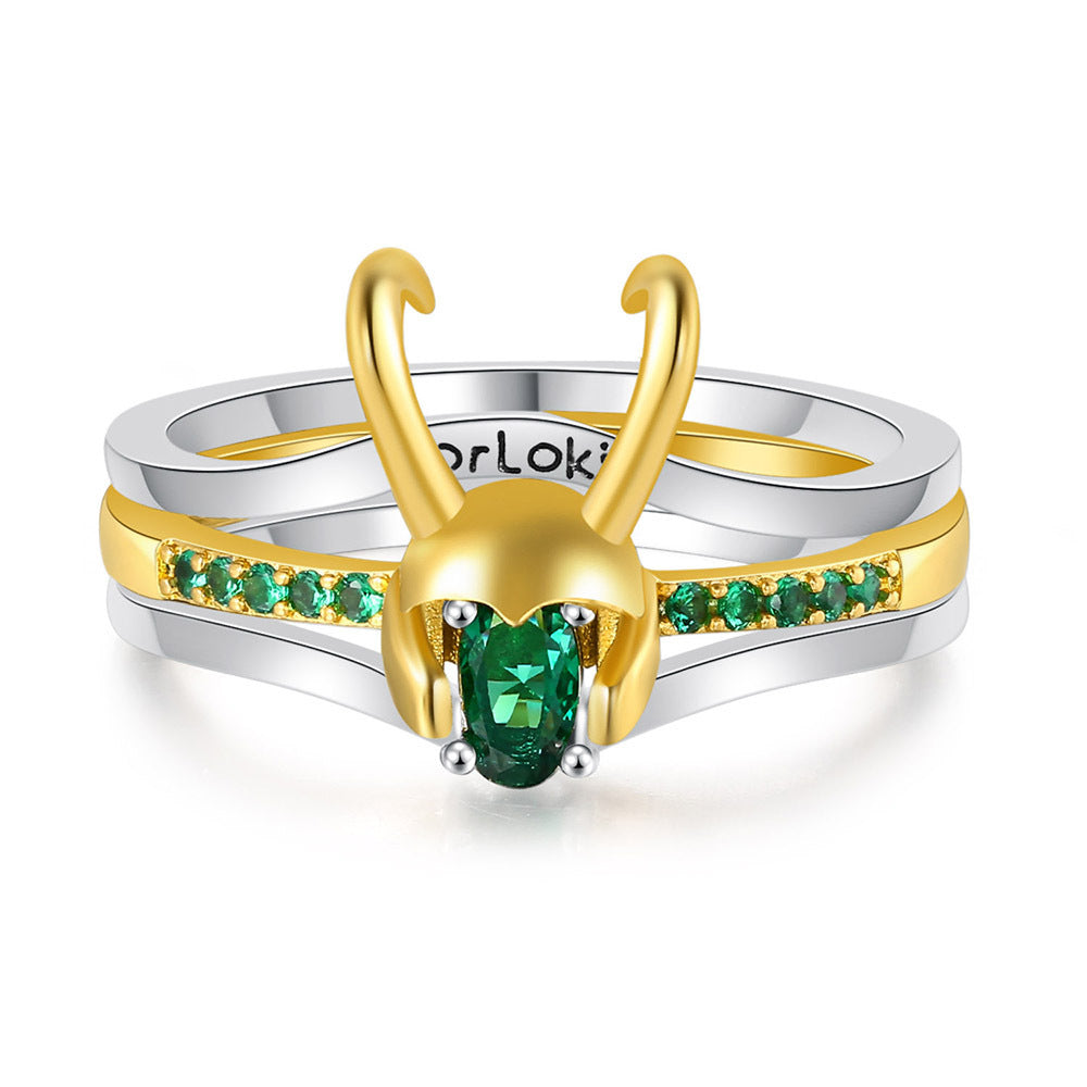 Bague créative trois-en-un Europe et Amérique