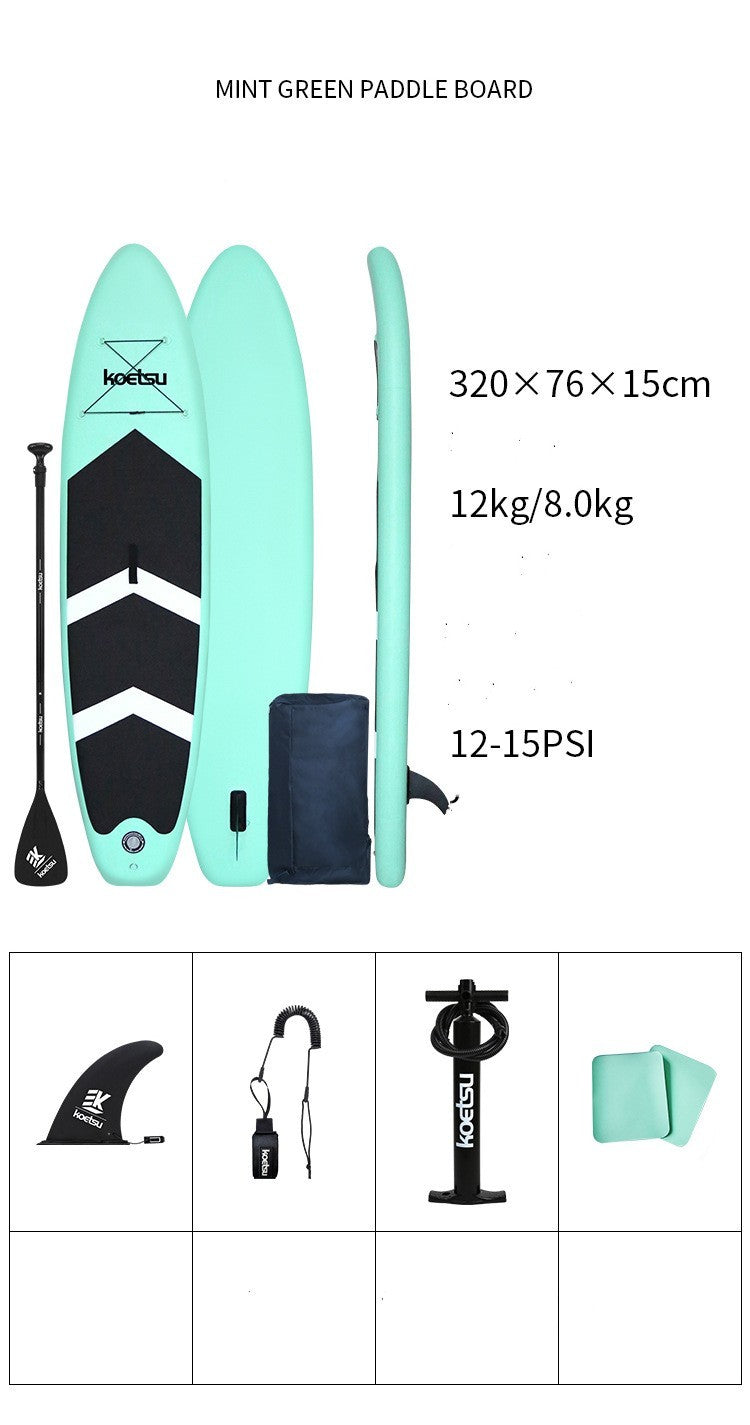 Tabla de Paddleboard de pie para principiantes, tabla de surf, esquí acuático, tabla de Paddle inflable