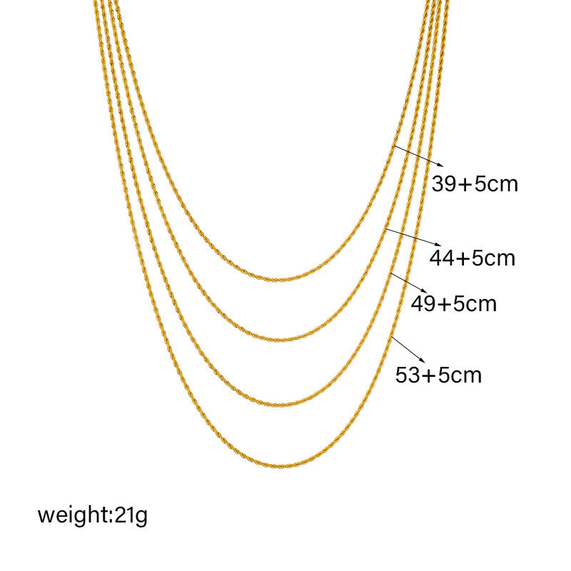 New Fashion Minority Design Multi-layer Twin Clavicle Chain