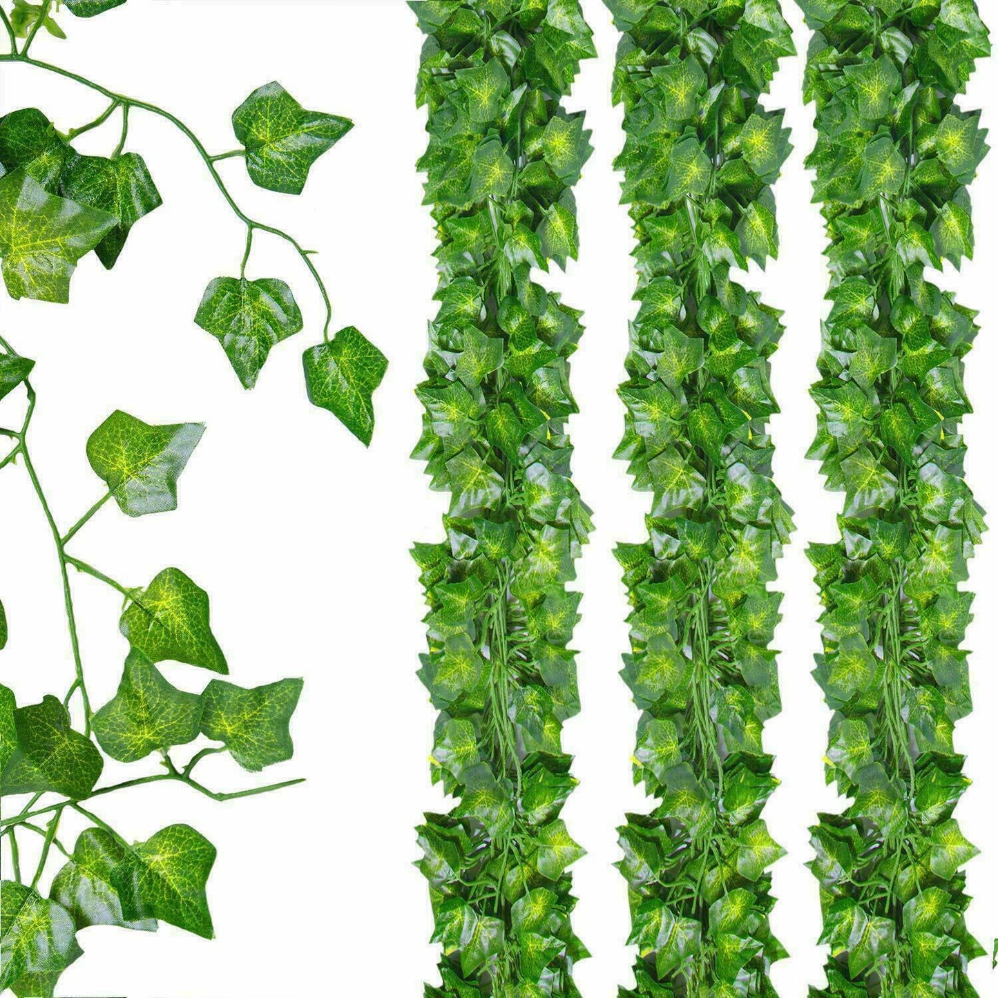 Feuilles de lierre artificielles, fausses guirlandes suspendues, plantes de vigne, décoration florale pour la maison