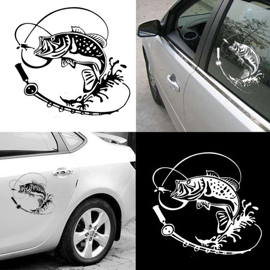 New Year Stickers Year Fish Bumper Stickers Creative Personality Car Decorative Car Sticker Bumper Stickers Window Door Decals Stickers