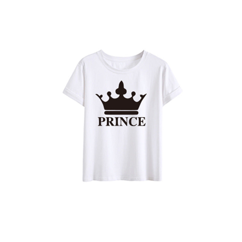 Crown King – T-Shirt à manches courtes pour toute la famille, nouvelle collection d'été