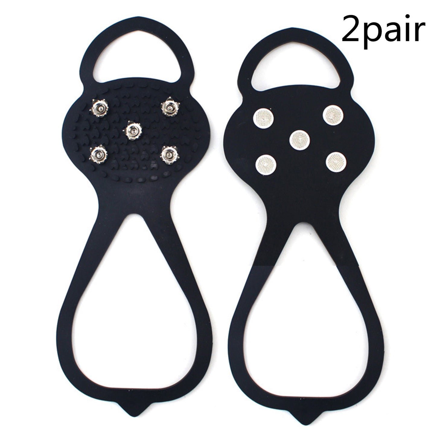 Pince à glace unisexe à 5 dents pour hommes, pour chaussures, Crampons, Crampons pour Crampons de neige, couvertures antidérapantes d'escalade et de randonnée