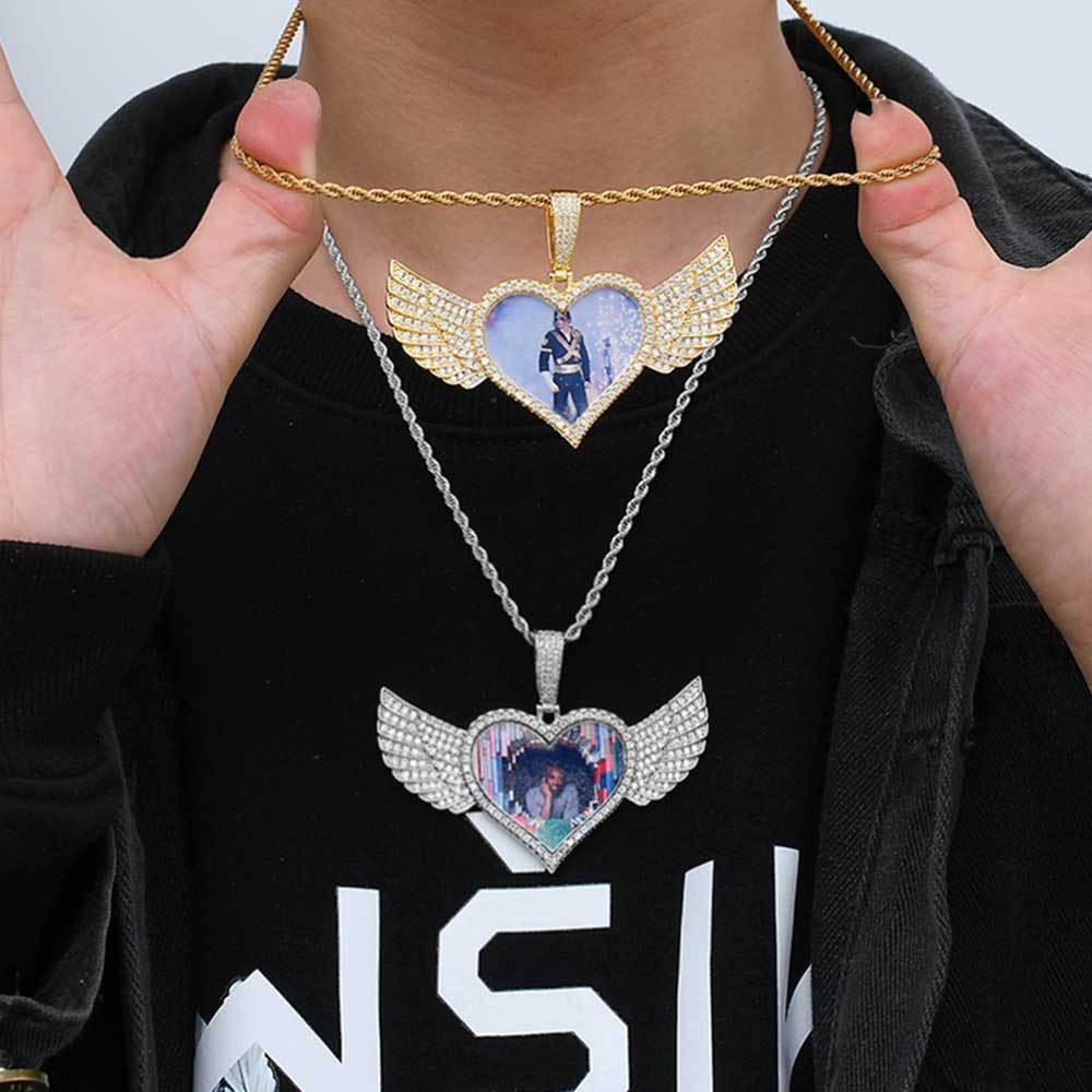 Collar con marco de imagen de personalidad sólida