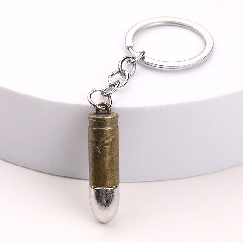 Pendentif porte-clés en métal modèle Bullet