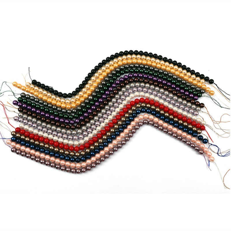 Perla de color Nanyang con agujero recto