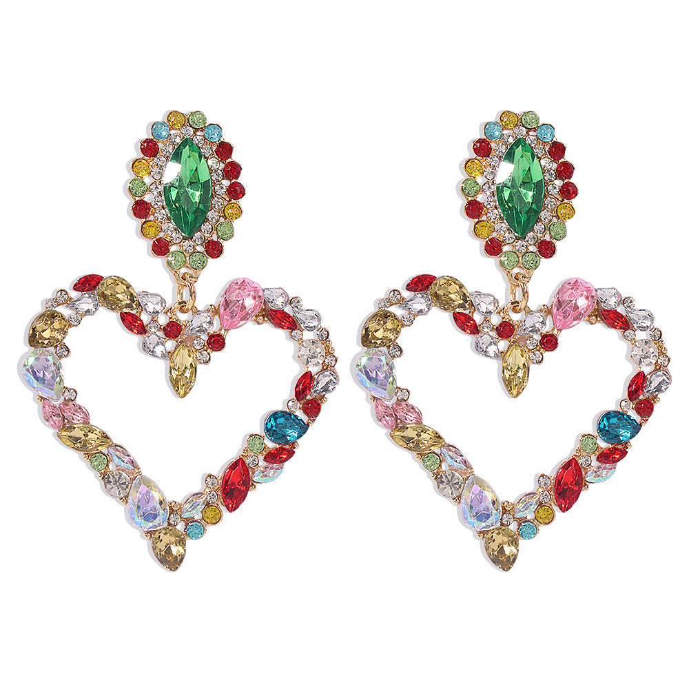 Boucles d'oreilles tendance coeur pour femme