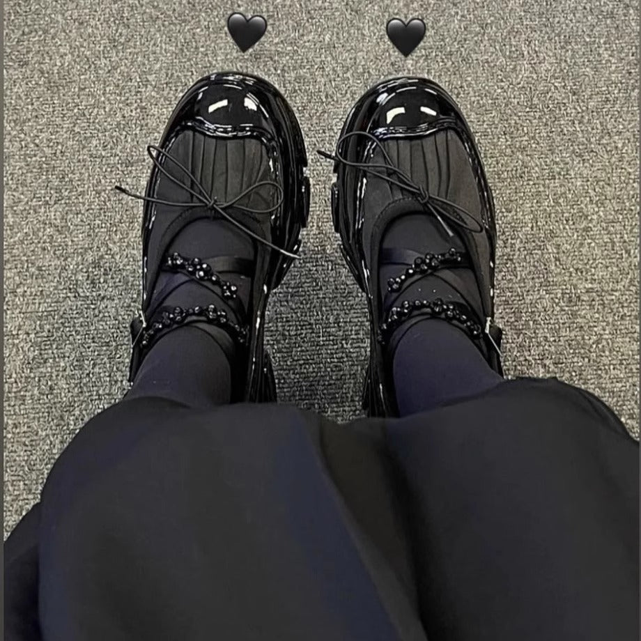 Chaussures de sport en cuir creux Muffin pour femmes