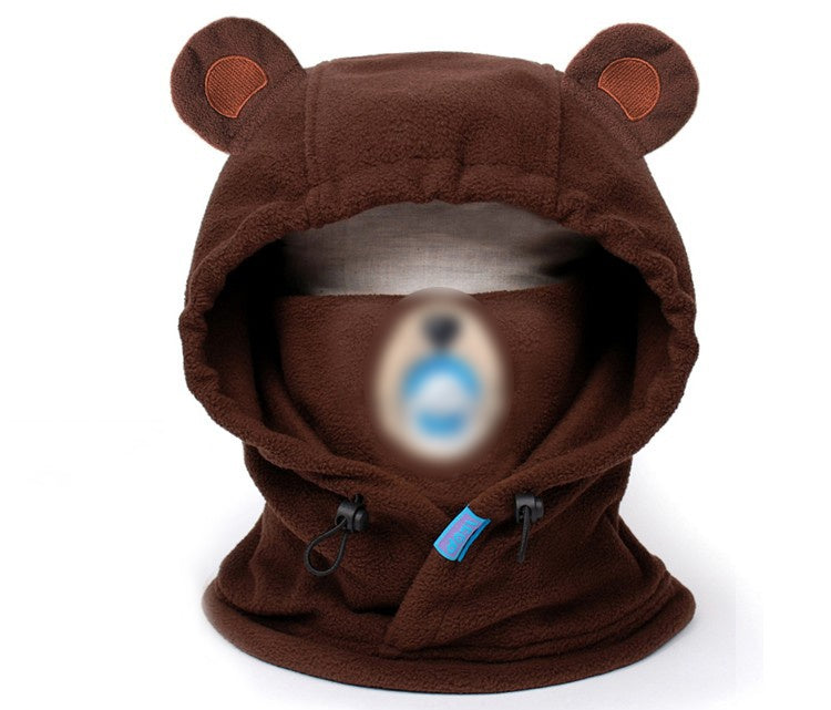 Casque de Protection de Ski, couvre-chef, ours brun, lapin, ours blanc, dessin animé