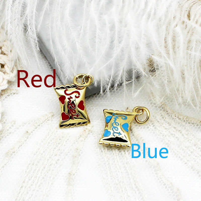 Bonbons amour coeur pièce suspendue pendentif collier boucles d'oreilles bricolage matériel accessoires
