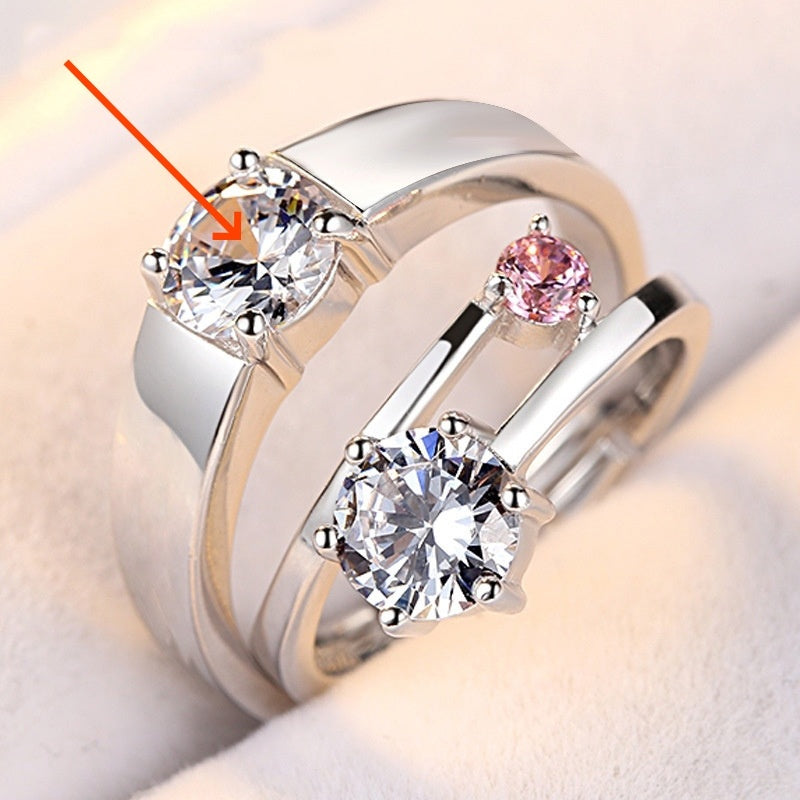 Bague Couple Édition Coréenne Minimaliste